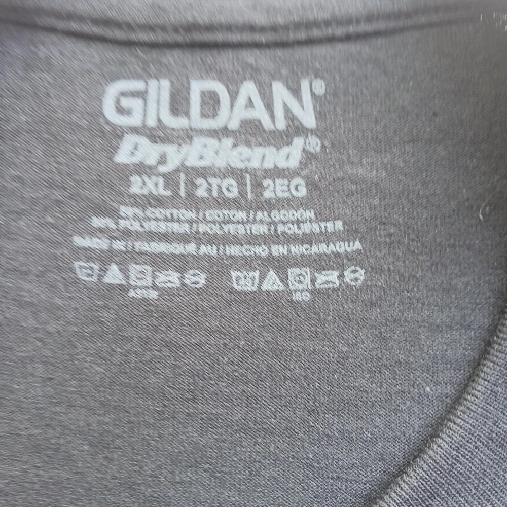 Gildan DryBlend Mens Black Dodge Ram Logo T-Shirt 2XL